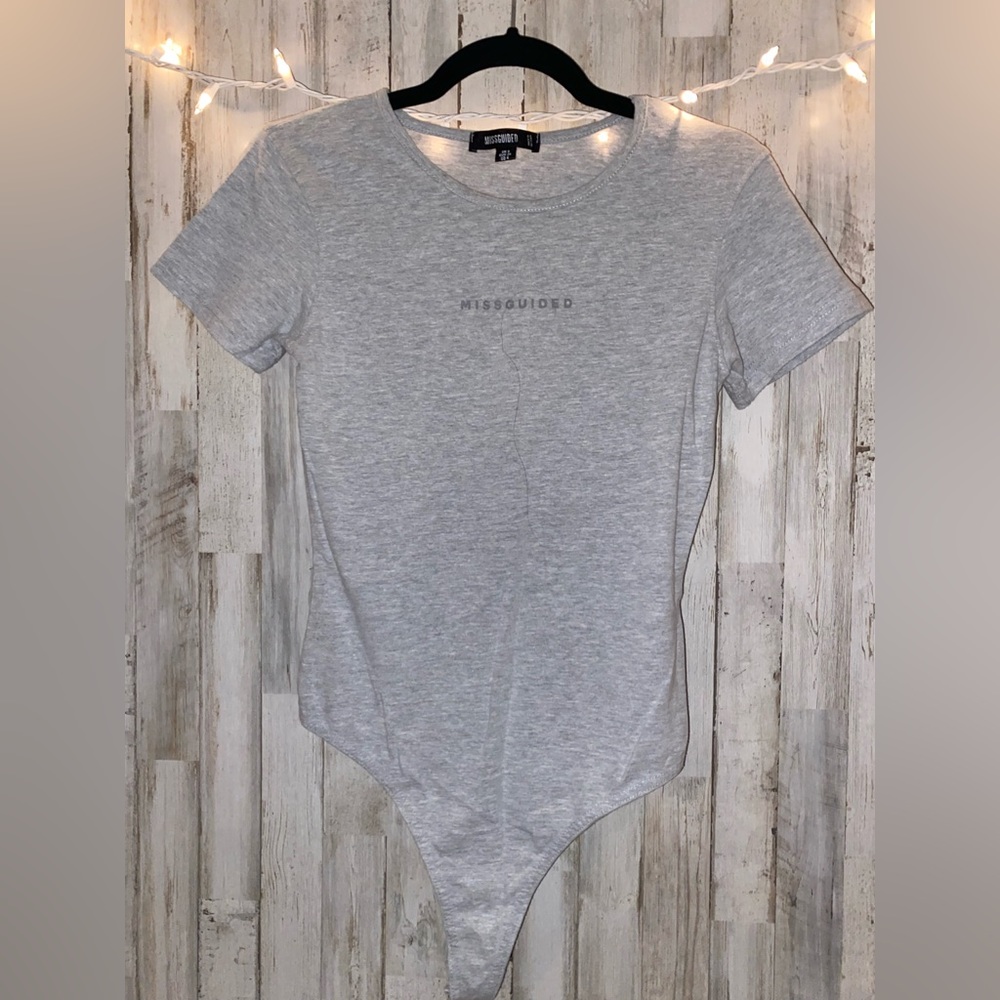MissGuided Grey Bodysuit